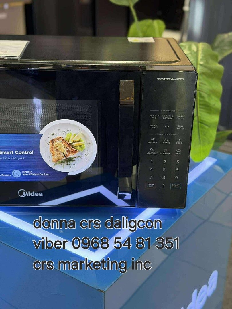 Midea 2-in-1 Microwave Oven with Smart Control (Category: Ovens & Toasters) located in Manila. Submitted by donnasagao03665 (Listing ID 1402524019, Image 2). Description: 🟨 MIDEA OVEN / MIDEA MICROWAVE OVEN INVERTER / MIDEA MICROWAVE OVEN 🟨 INVERTER MM7PO12MZ 20L - 3,800 EG9P032MX 30L - 6,700 NON INVERTER FP-6IMMV020LMTL-R 20L - 4,200 FP-6IMMV020LETH-U 20L - 4,600 FP-6IMMV024LETH-B 24L - 5,000 FP-6IMMVO20LETH-S 20L - 4,400 FP61MMVO20LMTLW1 20L 