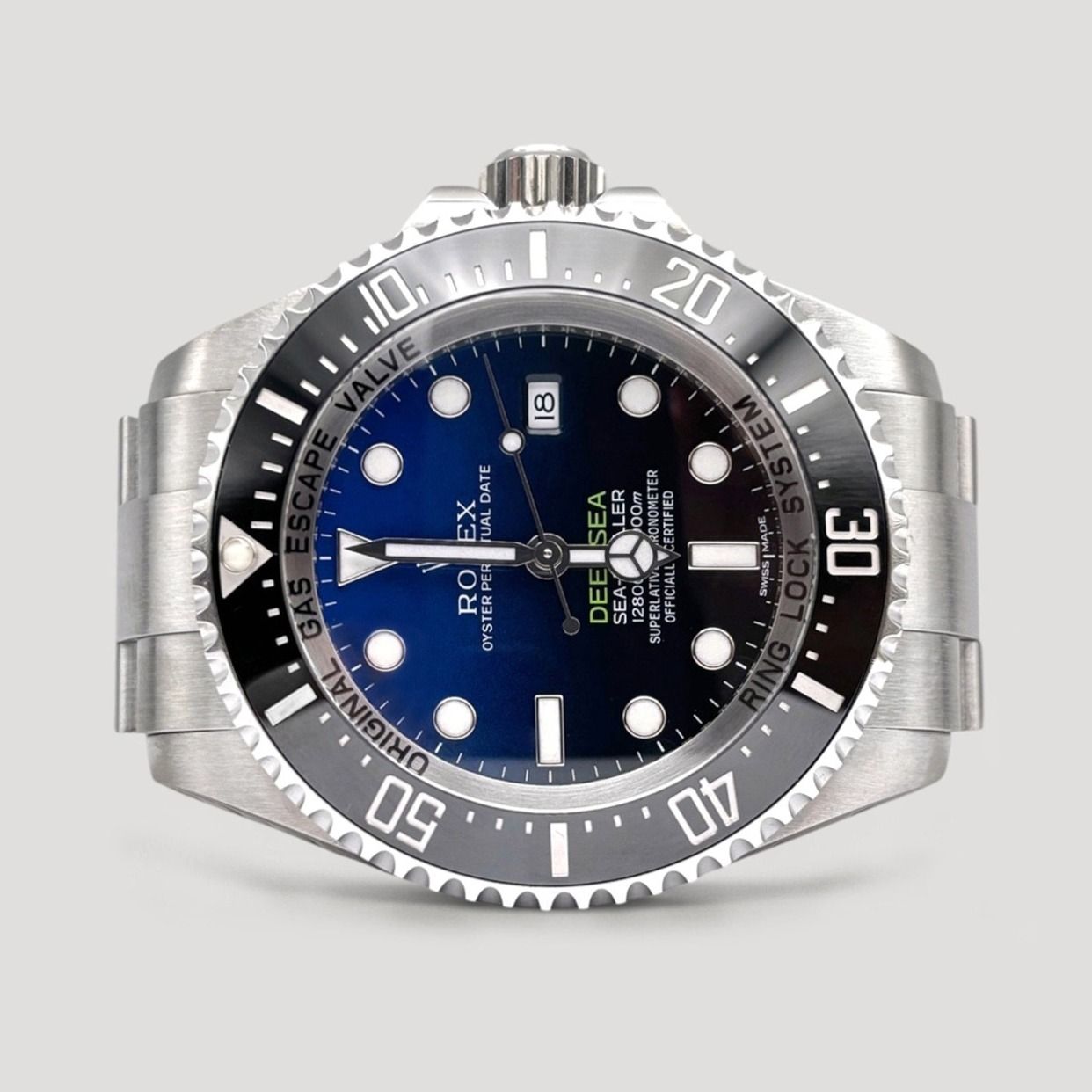 Mint Rolex Sea Dweller Deepsea Blue 44mm 116660 (Category: Watches) located in Singapore. Submitted by pengkweewatches (Listing ID 1402536082, Image 1). Description: Join us on T-elegram for Exclusive Deals & Latest Stock Updates: https://pk-watches.com/tele-channel Brand: Rolex Model: Sea Dweller Deepsea Reference: 116660 Dated: AN Series (Est. 2011-2017) Condition: Mint Dial: Blue Case Diameter: 44mm Material: Stainless Steel Box: No Paper/cert