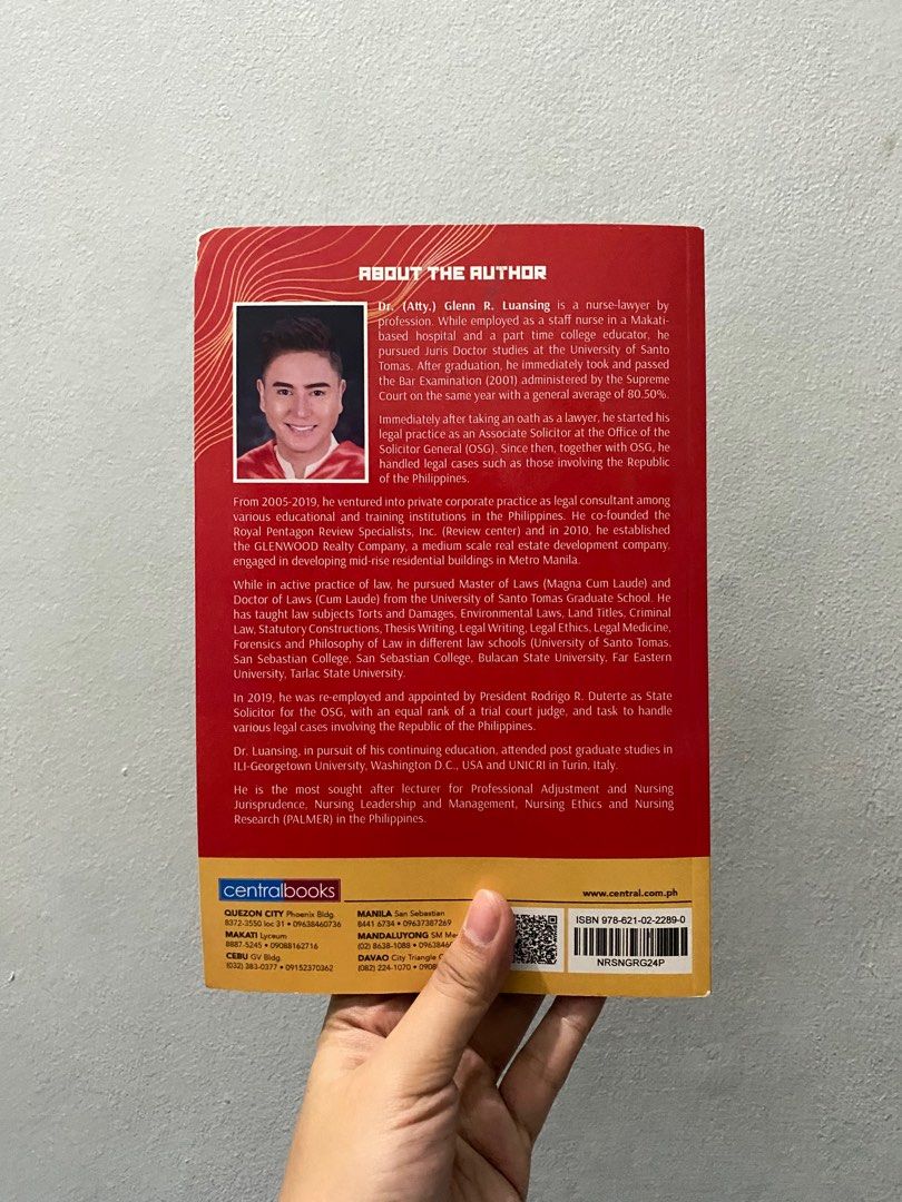 Nursing Review Guide 2024 Edition (Category: Textbooks) located in Manila. Submitted by gelabats (Listing ID 1402561978, Image 2). Description: PALMER REVIEWER 2024 Edition Author: Dr. Glenn R. Luansing.