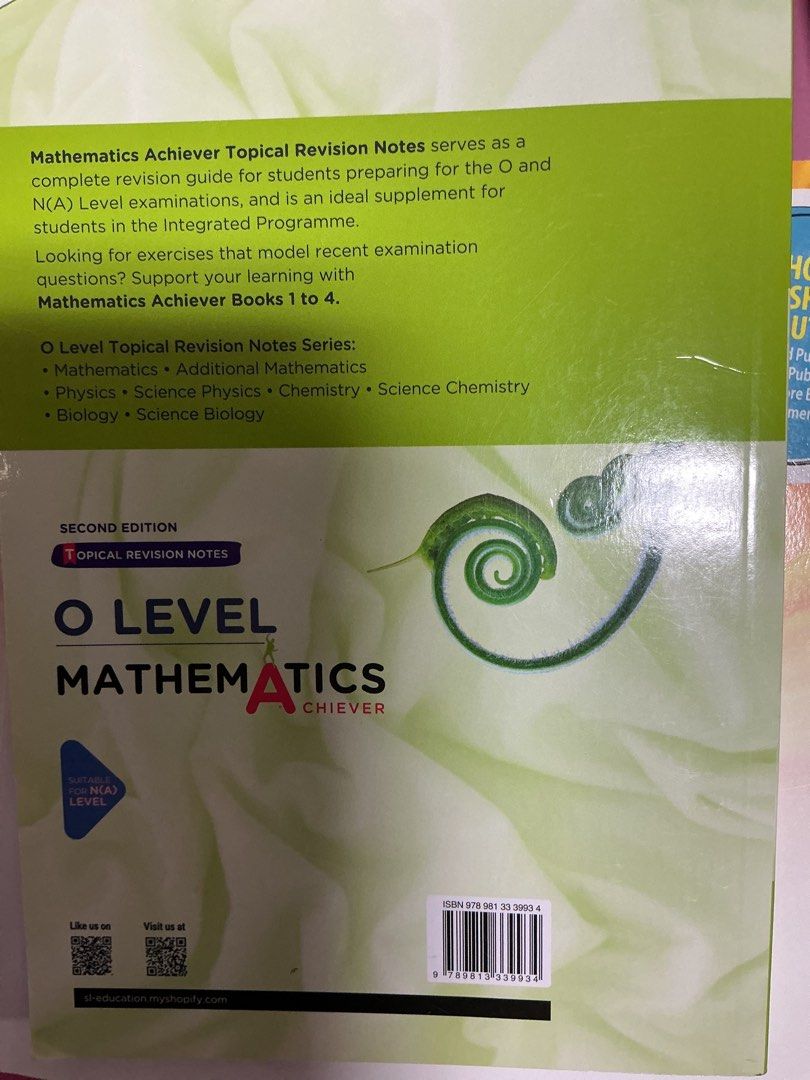 O/ NLevel Mathematics Achiever Topical Revision Notes, Hobbies & Toys ...