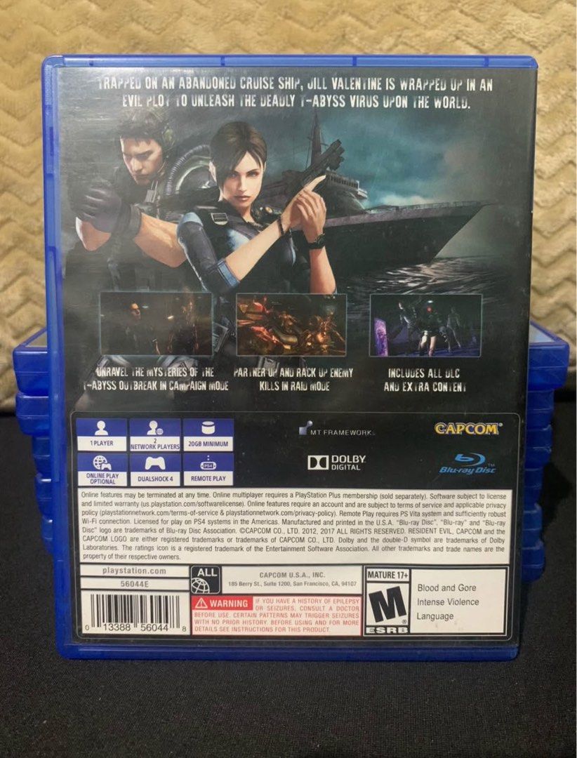 PS4 RESIDENT EVIL REVELATIONS (Category: PlayStation) located in Baguio. Submitted by bellrenjou67807 (Listing ID 1402590943, Image 2). Description: No issues, no scratches on CD Originally bought sa Datablitz RFS: di na nilalaro, decluttering .
