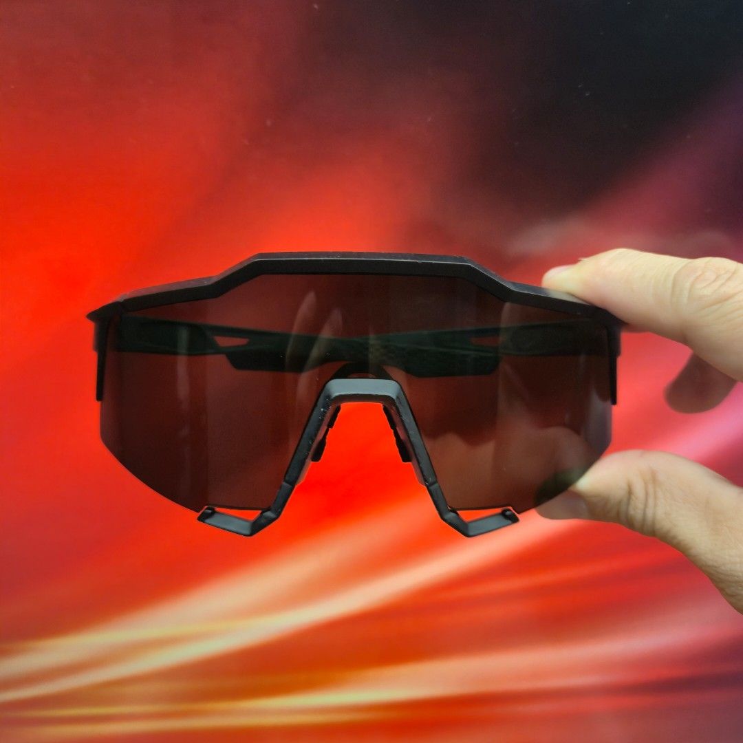 Ride 100% Speedcraft soft tact black + smoke lens (Category: Sunglasses & Eyewear) located in Singapore. Submitted by 2100x5stars_trustme (Listing ID 1402489492, Image 1). Description: Used speedcraft. 100% authentic, just pre-loved. Frame condition: 5/10 Lens recently replaced: 7/10. Has minor scuffs. Comes with hard case, pouch. Selling cheap. NOT for fussy buyers!!.