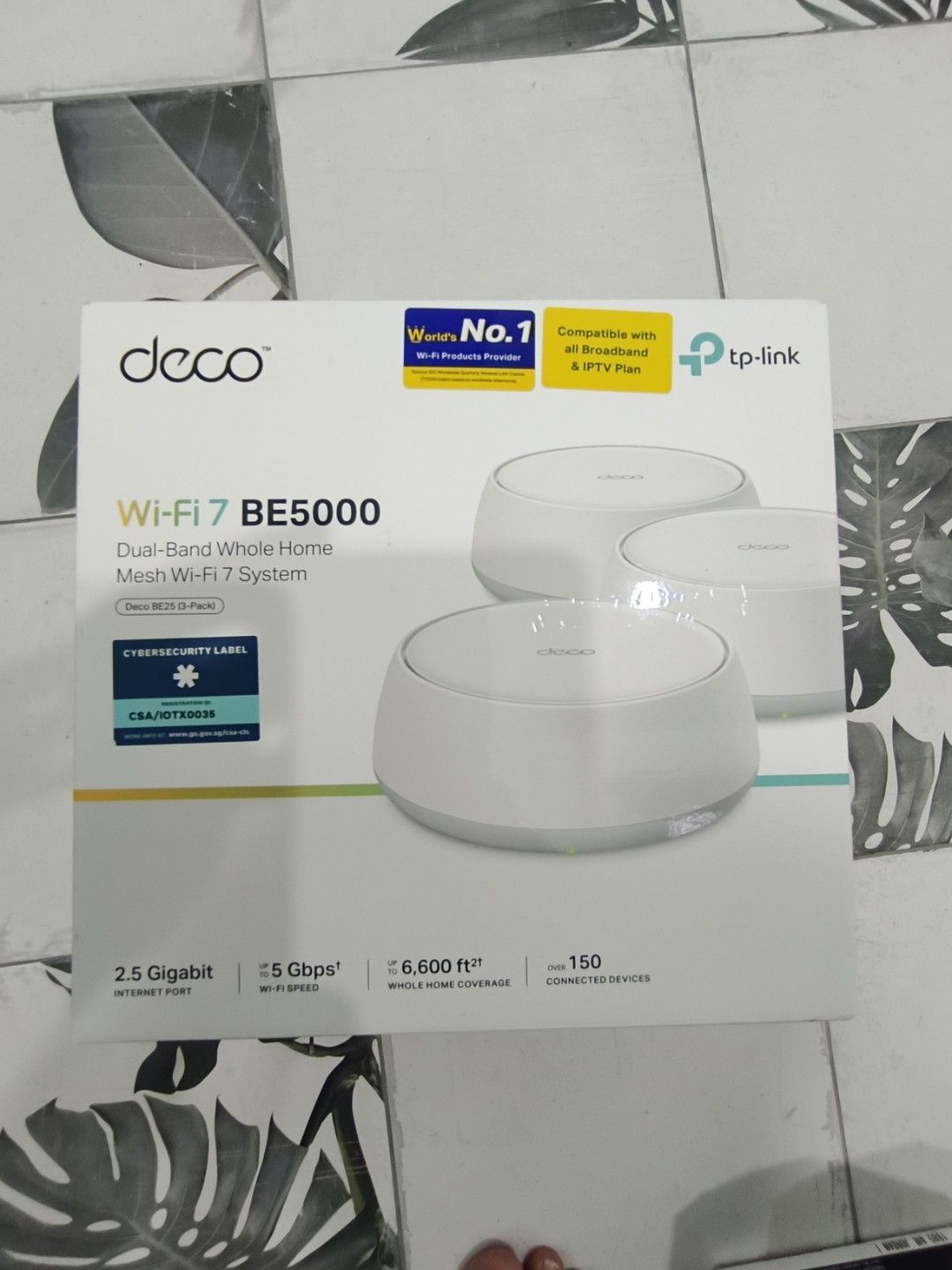 1 unit TP-Link Deco BE5000 Wi-Fi 7 Mesh System, Computers & Tech, Parts ...