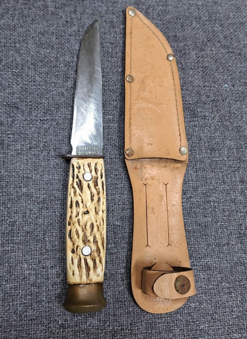 Vintage German Knife (Category: Knives & Chopping Boards) located in Makati City. Submitted by hookvault (Listing ID 1402609802, Image 1). Description: Vintage German Knife L8.5" blade 4.5" sign of used only,sign of aging.