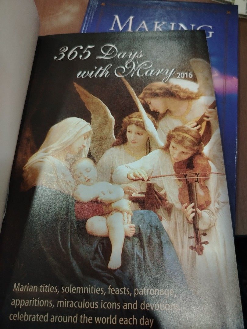 365 days with Mary book (Category: Storybooks) located in Manila. Submitted by billionare (Listing ID 1402819236, Image 2). Description: 365 days of Mary book 365 pictures of mama mary all over the world fresh and good condition rare and hard to find.