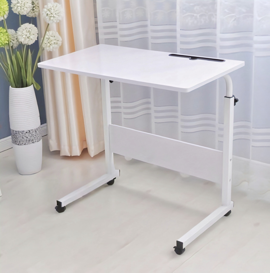 Adjustable Laptop Bed Side Table | Portable Study Rolling Side Table ...