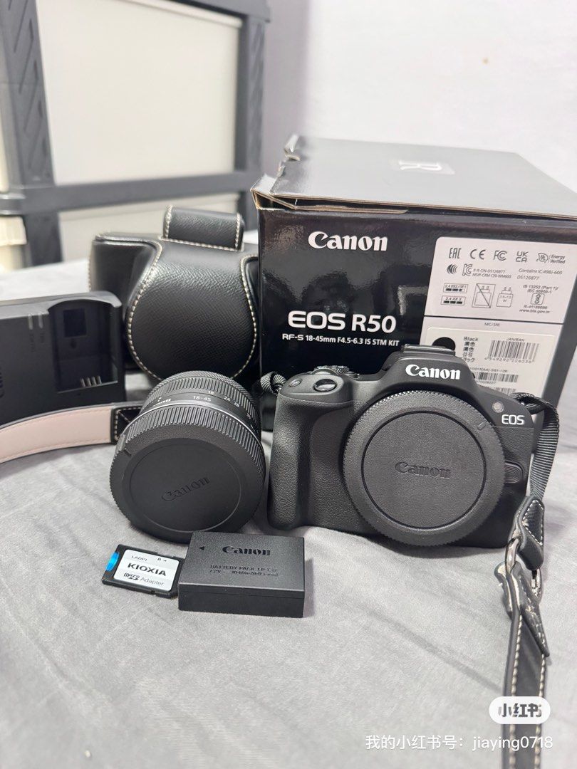 Canon EOS R50 RF-S 18-45mm IS STM Kit, Photography, Cameras on Carousell