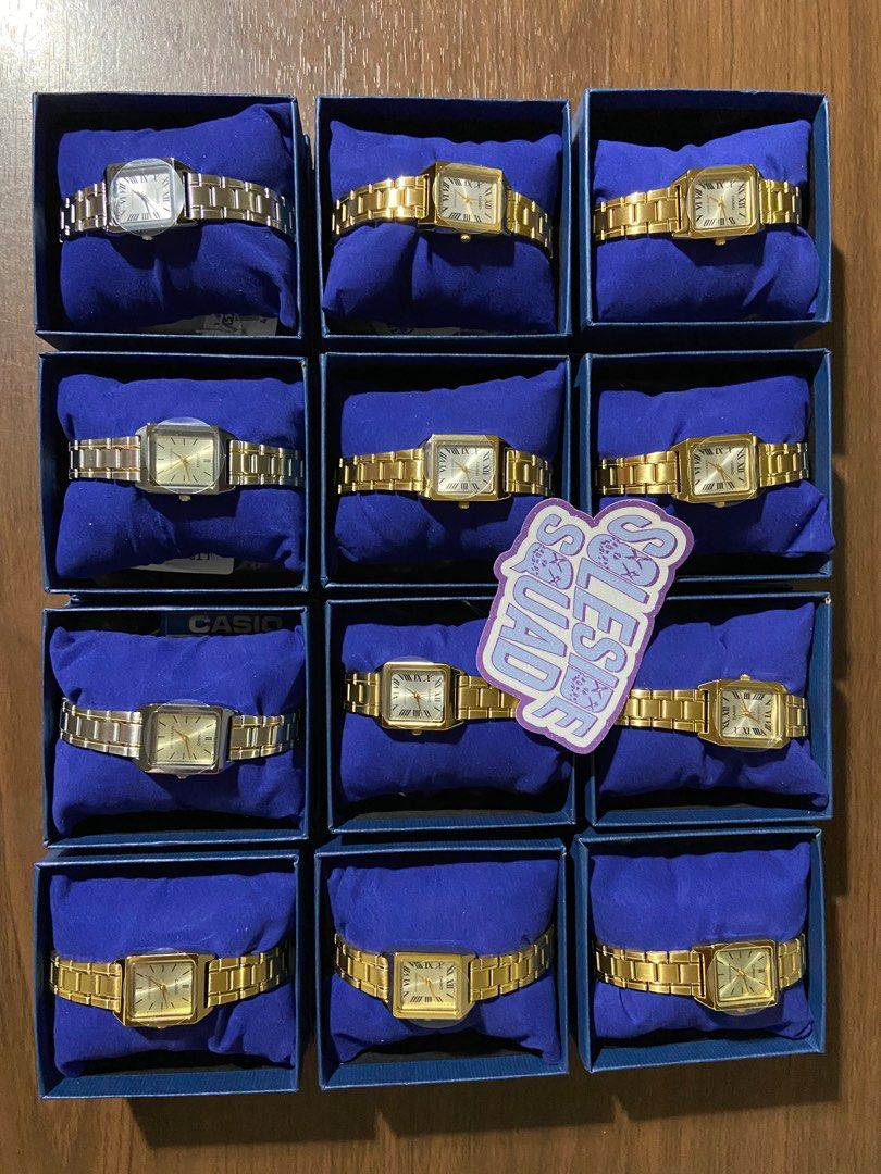 Casio Tank Watches (Category: Women's Watches) located in Manila. Submitted by cmlleee (Listing ID 1402764354, Image 1). Description: Casio Tank Gold Casio Tank Two Tone Gold Casio Tank Silver ₱ 1,750 each ON HAND Brand new MOP: Gcash / Bank Transfer / COD.