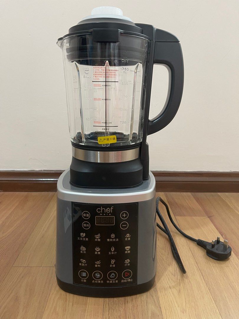 Chef Mate Multi-Function Blender (Category: Juicers, Blenders & Grinders) located in Puchong. Submitted by vxyew96112 (Listing ID 1402720291, Image 1). Description: Chefmate 多功能破壁机 18 IN 1 High Speed Cooking Blender 豆浆机/soy milk maker/研磨机/宝宝辅食机/blender machine 1.75L.
