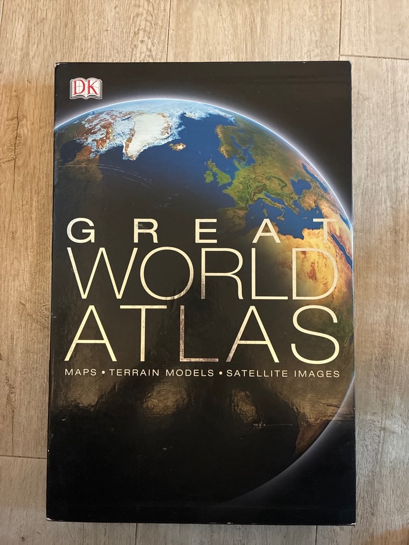 DK Great World Atlas 地圖集, 興趣及遊戲, 書本 & 文具, 教科書 - Carousell