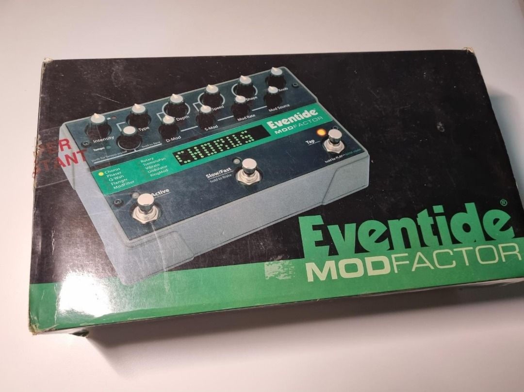 Eventide Modfactor - Modulation effector (Category: Musical Instruments) located in Muntinlupa City. Submitted by dilim (Listing ID 1402750240, Image 1). Description: - Eventide Modfactor modulation effector. - Includes original box, manual and gender for power supply - Features a variety of modulation effects (Chorus, Phaser, Flanger, etc.). - Durable build. - Perfect for guitarists and musicians. - Adds depth and character to your sound..
