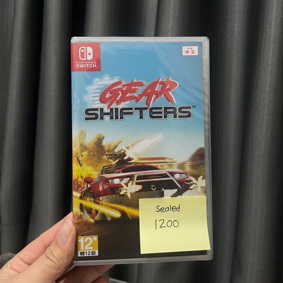Gear Shifters - Nintendo Switch Game (Category: Nintendo) located in Taguig. Submitted by patweeciacamille (Listing ID 1402731683, Image 1). Description: - Gear Shifters for Nintendo Switch - Sealed, brand new copy - Features exciting car combat gameplay - Rated 12+ - Original packaging.