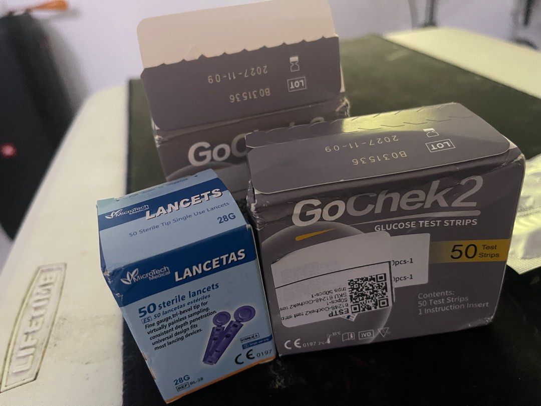 Glucometer (Category: Health Monitors & Weighing Scales) located in Pasig City. Submitted by lorenswowens (Listing ID 1396860344, Image 3). Description: Microtech Gochek2 Blood Glucose Meter Blood Sugar Monitor with Diabetes Blood Sugar Tester Glucometer Meron po kasamang Test strips tska lancet 75 pcs Rfs: may nabili na po kaming iba.