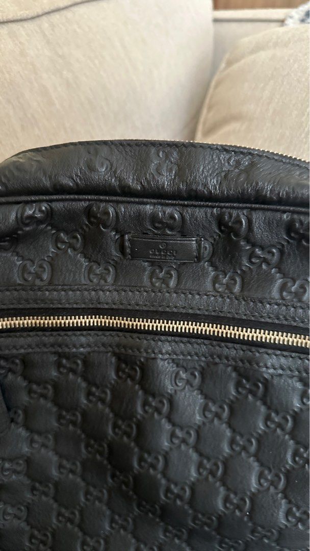 Gucci Sling Bag (Mens) (Category: Sling Bags) located in Quezon City. Submitted by thethriftedit_ (Listing ID 1402777257, Image 2). Description: Gucci Sling Bag (Mens) Condition 9/10 Barely used. Original but no dustbag/box anymore. Price as posted. Delivery fee will be shouldered by buyer..
