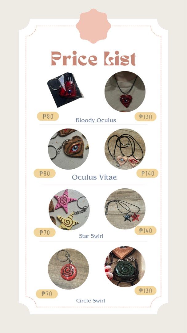 Handmade Keychains, Necklaces, Lighter Cases & Figurines (Category: Handmade Craft) located in Cavite. Submitted by heyitsmork (Listing ID 1402691449, Image 1). Description: Handmade keychains, necklaces, lighter cases, and figurines — all crafted from air-dry clay, carefully sculpted, painted, and sealed by hand ♡ No molds used, ever! ₊˚ Limited stocks only and they sell out fast — make sure to reserve yours ASAP, or you’ll have to wait for the 