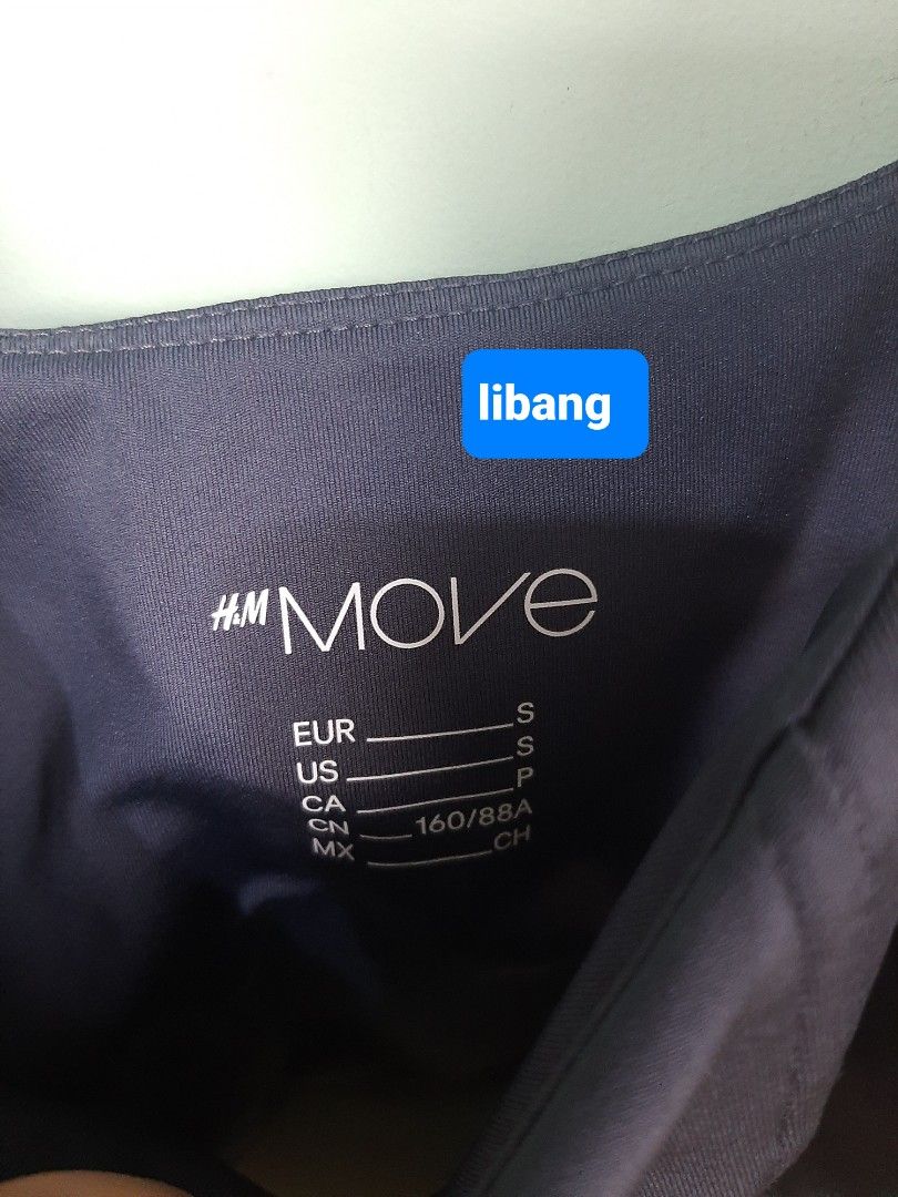 H&M Move corset workout Crop Top - Size S (Category: Others Tops) located in Paranaque City. Submitted by jiggsly (Listing ID 1402676781, Image 2). Description: used only 2 times. need to declutter.