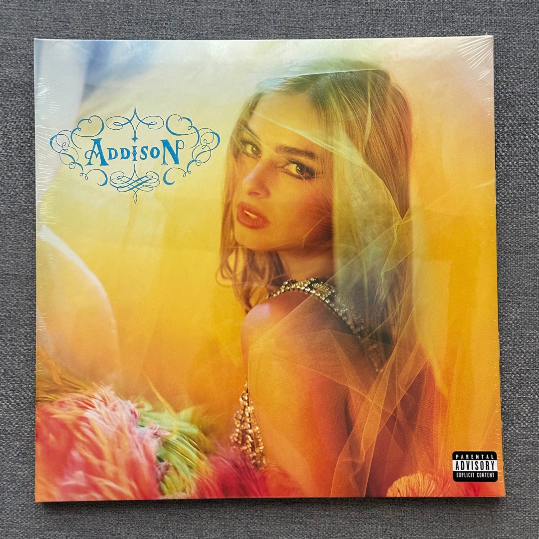 (LP) Addison Rae - Addison ( Yellow Marble Vinyl ), Hobbies & Toys ...