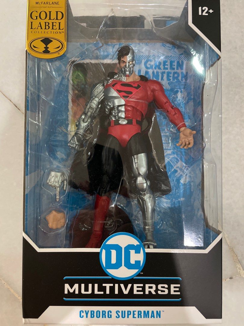 MISB McFarlane DC Multiverse Cyborg Superman Action Figure GOLD LABEL ...