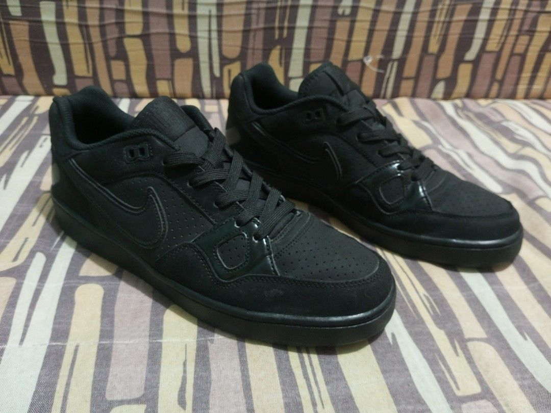 Nike Son of Force Triple Black (Category: Sneakers) located in Malabon City. Submitted by blackscent (Listing ID 1402772050, Image 1). Description: For sale: Nike Son of Force - Triple Black [authentic] Size 10. Well used.Manage your expectation. See and zoom photos for shoe condition. No box but will provide substitute box. No return no refund Can do meetup or shipping, as usual shipping fee will be shouldered by buyer..