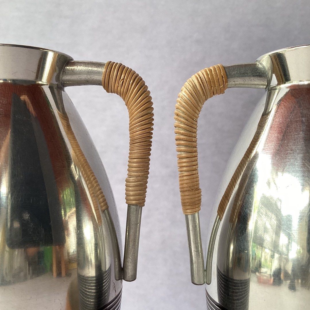 Pure Tin Hot Sake Server (Category: Pitchers & Dispensers) located in Davao. Submitted by atbpshop192593 (Listing ID 1402829445, Image 3). Description: Php350 each (1 available) Pure Tin Hot Sake Server H: 4.5 inches L: 2.5 inches Capacity: 175 ml Please REVIEW PHOTOS First to pay.