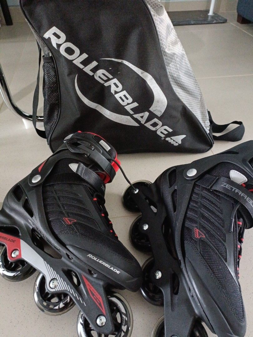 Roller blades (Category: Skates, Rollerblades & Scooters) located in Singapore. Submitted by whendinomeetsgoldie (Listing ID 1402674792, Image 3). Description: - Brand new never been used - Mens size US 10, 28cm.