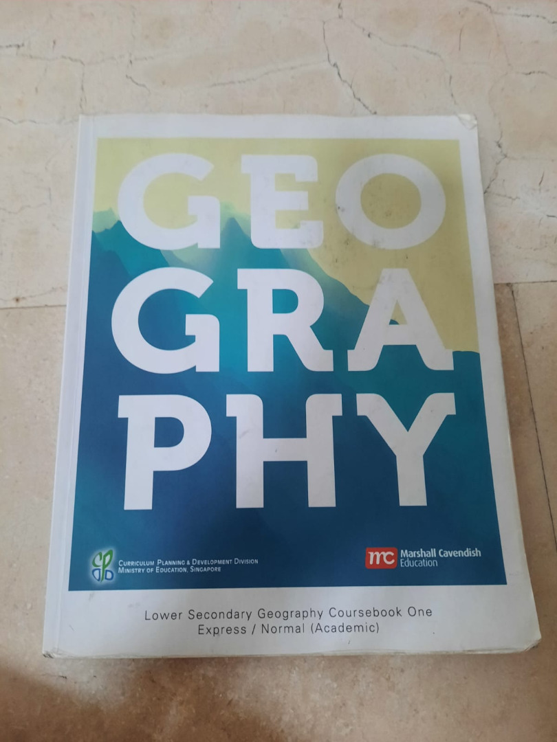 Sec 1 Geography textbook G3/G2 Express/Normal Academic, Hobbies & Toys ...