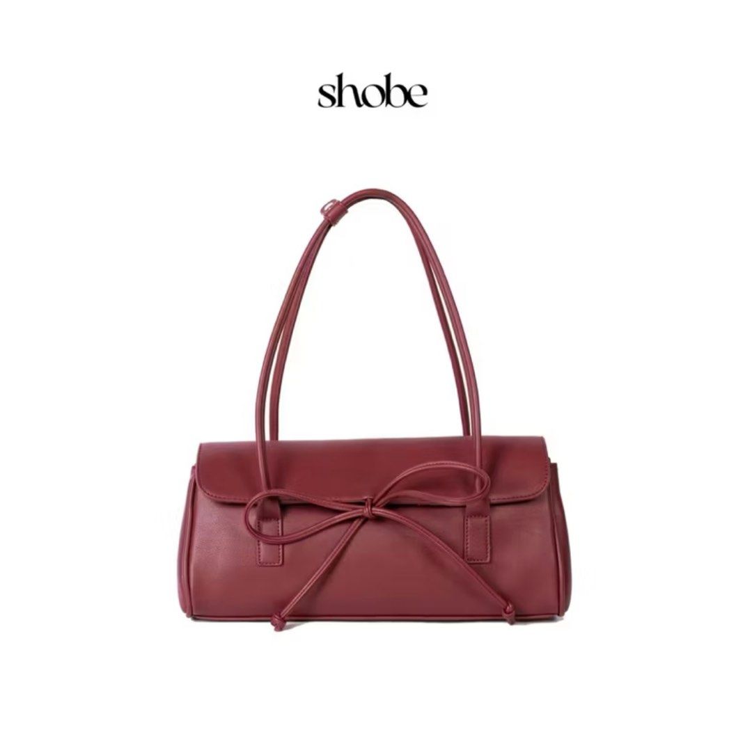 Shobe Studio Ruth Bow Bag (Category: Shoulder Bags) located in Manila. Submitted by ciaodeclutter (Listing ID 1402744492, Image 1). Description: - original price is now at 1,800 php - unused KINDLY READ MY BIO BEFORE SENDING ANY INQUIRIES OR OFFERS 🤍.