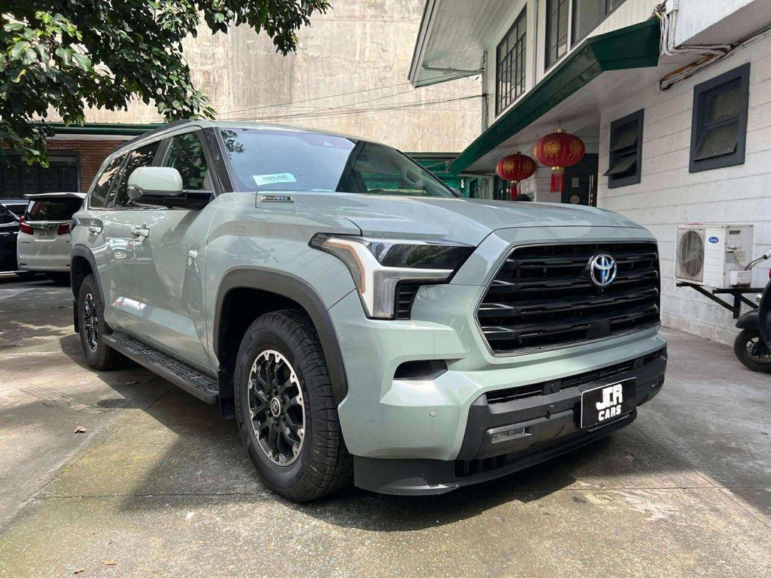 Toyota Sequoia TRD Off Road Auto (Category: Used Cars) located in Manila. Submitted by quality_cars (Listing ID 1402710825, Image 2). Description: 2024 Toyota TRD Off Road • Lunar Rock Color • TRD Off Road Package • 3.5L i-Force Max V6 437HP Active Hybrid • 10 Speed Automatic Transmission • 4WD • Seating Capacity: 8 • TRD Performance Air Filters • 18” Wheels • Panoramic Roof • 14 Inch Toyota Audio Multimedia Touchscreen • Panoramic Roof • 12.3” i