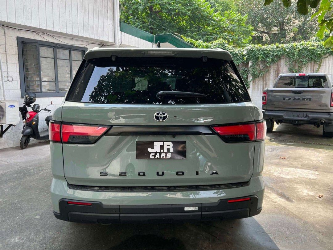 Toyota Sequoia TRD Off Road Auto (Category: Used Cars) located in Manila. Submitted by quality_cars (Listing ID 1402710825, Image 3). Description: 2024 Toyota TRD Off Road • Lunar Rock Color • TRD Off Road Package • 3.5L i-Force Max V6 437HP Active Hybrid • 10 Speed Automatic Transmission • 4WD • Seating Capacity: 8 • TRD Performance Air Filters • 18” Wheels • Panoramic Roof • 14 Inch Toyota Audio Multimedia Touchscreen • Panoramic Roof • 12.3” i