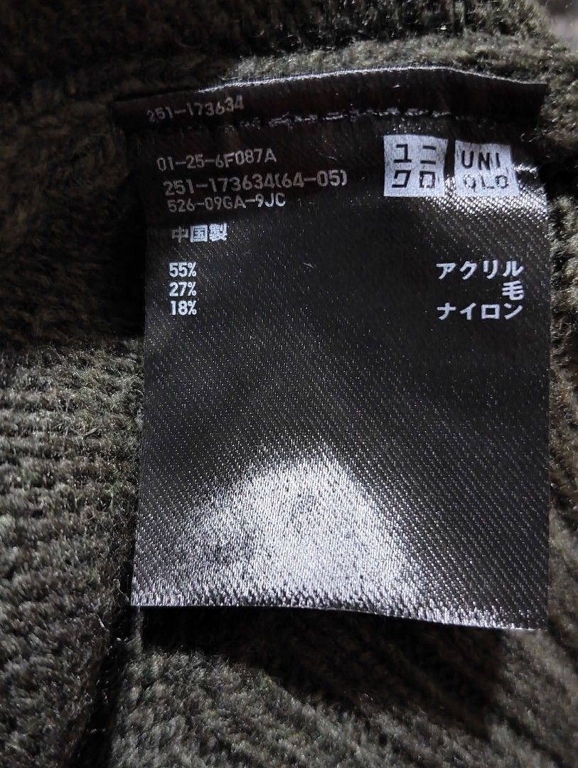 UNIQLO OVERSIZED KNIT CARDIGAN (Category: Coats, Jackets and Outerwear) located in Santa Cruz. Submitted by eytspreloved (Listing ID 1402795028, Image 3). Description: COLOR: OLIVE GREEN NO ISSUES/FLAWS APPROX SIZE: BUST 24" x LENGTH 30.5 PAYMENT FIRST TRU GCASH BUYER WILL SHOULDER THE SF NO COD/LALAMOVE LOCATION LAGUNA.