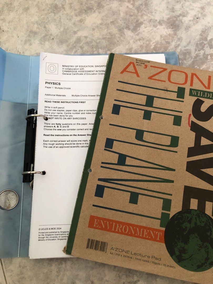 Physics secondary 3-4 fully handwritten and summarized notes+ TYS 2024 ...