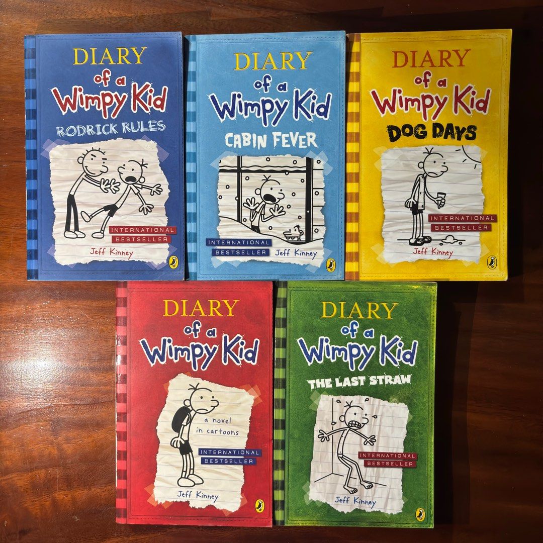 ‼️BUNDLE‼️Diary of a Wimpy Kid Book Set (Category: Children's Books) located in Cavite. Submitted by eleanordc (Listing ID 1402841716, Image 1). Description: For sale! 🌸Rodrick Rules 🌸Cabin Fever 🌸Dog Days 🌸A novel in cartoons 🌸The Last Straw RFS: decluttering 📌Imus, Cavite/Molino 🚛Delivery Options: Lalamove, LBC, J&T.