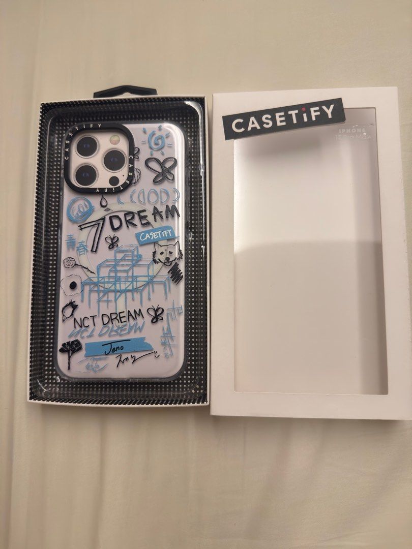 Casetify NCT Dream Jeno Case (iPhone 15 pro max) (Category: Cases & Sleeves) located in San Fernando. Submitted by allaboutskin (Listing ID 1403009499, Image 1). Description: Original and authentic With box No issue.