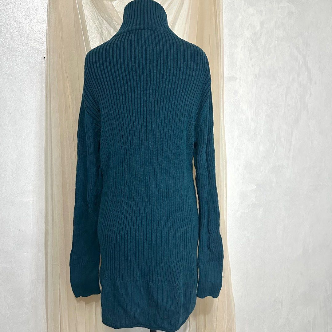 Eddie Bauer Teal Ribbed Cable Knit Full Zip Long Sweater Jacket (Category: Coats, Jackets and Outerwear) located in Caloocan City. Submitted by mamakeito (Listing ID 1402851667, Image 3). Description: Eddie Bauer XL on tag .