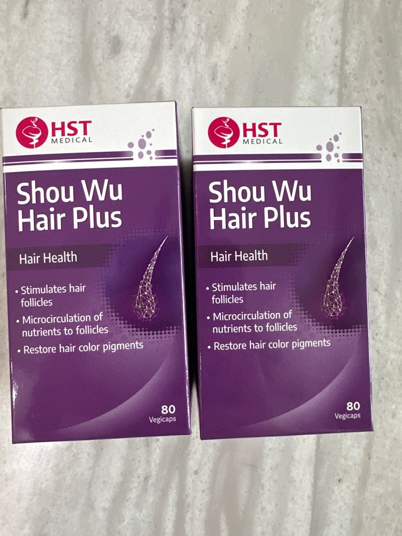 HST Medical Shou Wu Hair Plus - Hair Growth Vitamin/ Supplement, Beauty ...
