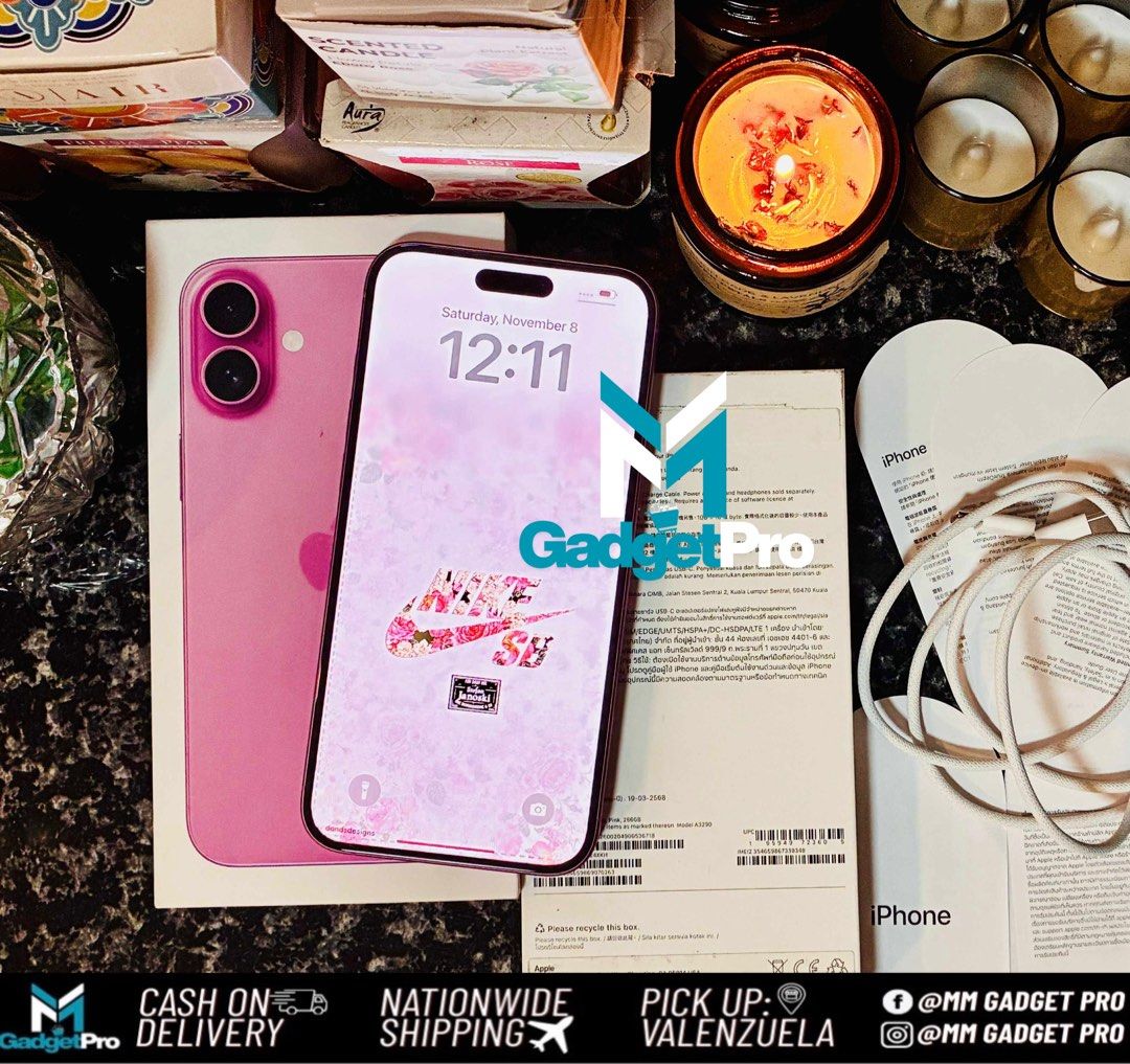 iPhone 16 Plus 256gb Pink FU NTC months old (Category: iPhone 16 Series) located in Valenzuela. Submitted by mmercado123 (Listing ID 1402884465, Image 2). Description: 🍎iPhone 16 Plus 256gb Pink NTC Approved Months old only under warranty pa til 2026 Factory Unlock any sim will do Good as new makinis Perfect Condition 🔋100% Battery health ✅All functions perfectly working ✅Faceid 💯working ✅True tone 💯working ✅Gagamitin nlng 📦 Complete package