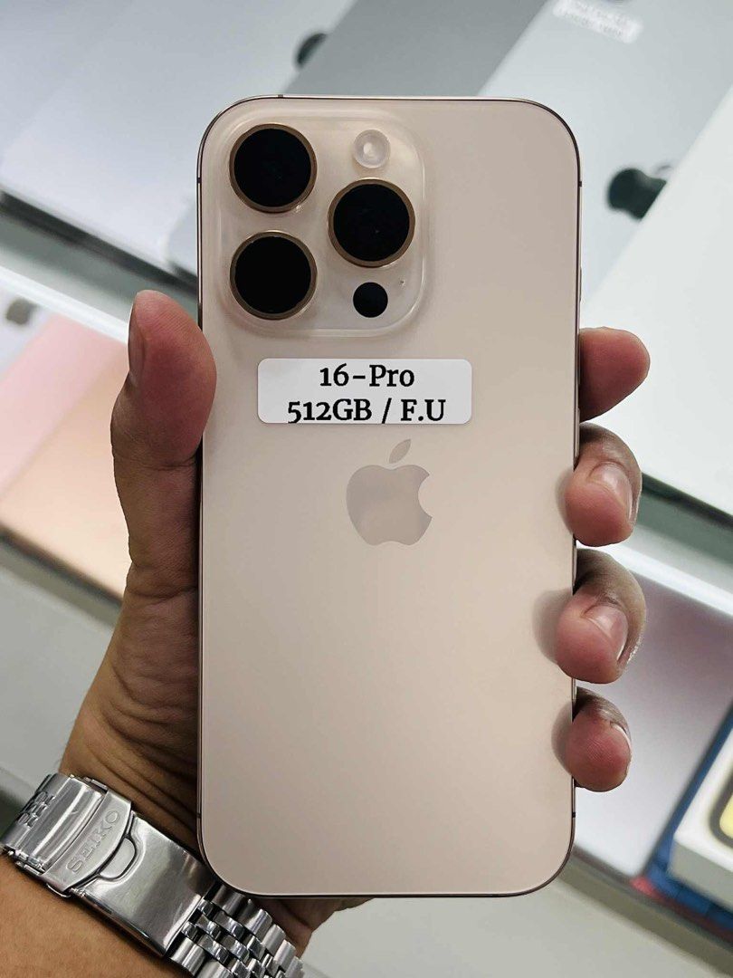 Iphone 16 Pro 512gb 100% batt FU No issue (Category: iPhone 16 Series) located in San Juan City. Submitted by javedsgadgetshop (Listing ID 1402964877, Image 1). Description: INSTALLMENT OPTIONS : SPAY LATER / GGIVES / CREDIT CARD! WE BUY AND SELL SO PWEDE MAGBINTA OR SWAP ! Quick Specs : 💵 Iphone 16 Pro •512gb •JP Variant •100% batt health •Factory Unlock •98% Smoothness •No hidden issue | No Repaired •100% Authentic | Not Refurbished •w/ OEM Ch