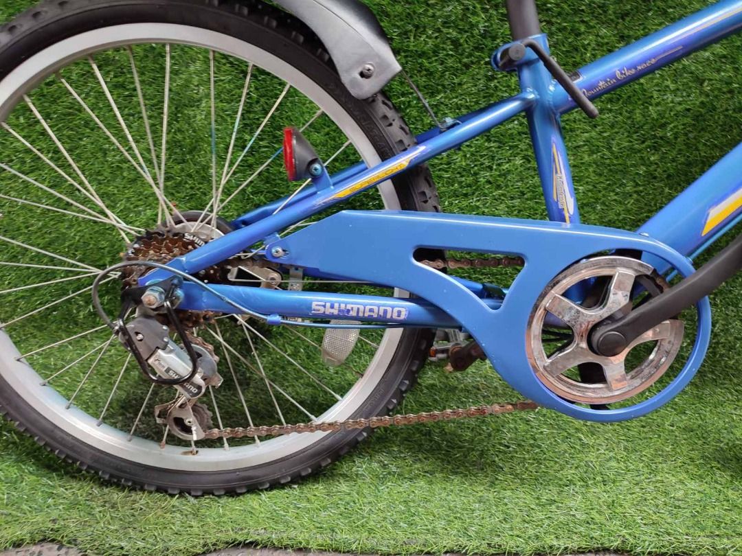 Japan Surplus 21 Technology MTB Kid's 22" (Category: Bicycles) located in Valenzuela. Submitted by haponbikessurplus (Listing ID 1402842696, Image 3). Description: 21 Technology MTB Kid's 22 x 1.75 Tire Size High Tensile Steel Frame 6 Speed Shimano Revoshift Shimano SIS Equipped Alloy Rims With Basket Disclaimer: Product color may slightly vary due to photographic lighting sources or your screen settings..