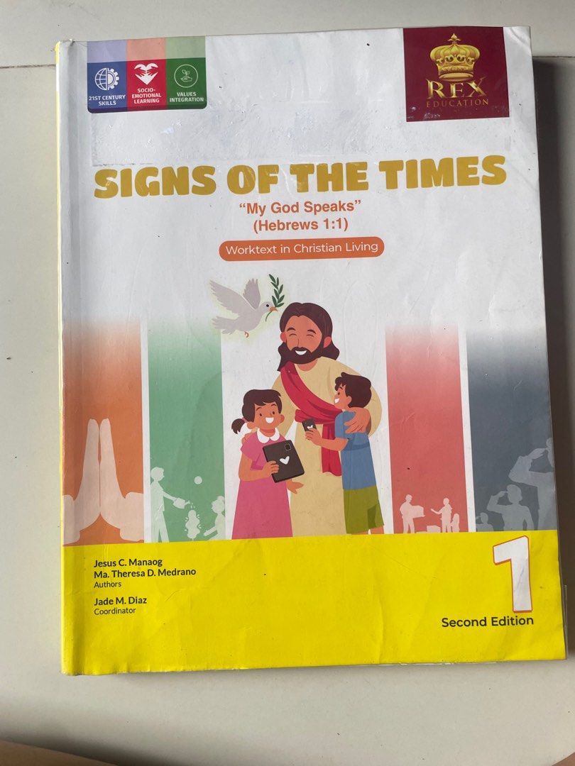 K-12 Grade 1 Textbooks (Category: Textbooks) located in Quezon City. Submitted by alluxery (Listing ID 1402920364, Image 3). Description: 1st quarter lang nagamit all looks new Reason nagtransfer na ng school at d na nagamit itong books Set of Grade 1 textbooks. Includes Essential English for Active Learners (Worktext in Language and Reading and Literacy), Paano Magpakabuti, Signs of the Times, Lahing Pilipino, Pinagyamang Pluma, and Realistic Ma