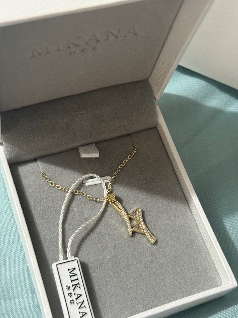 Mikana Gold Necklace with Crystals (Category: Necklaces) located in Las Pinas. Submitted by mayconcepcion (Listing ID 1402936309, Image 3). Description: Never worn.