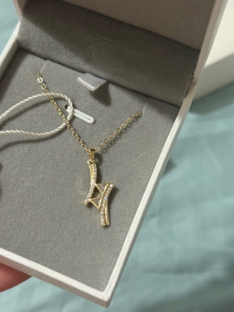 Mikana Gold Necklace with Crystals (Category: Necklaces) located in Las Pinas. Submitted by mayconcepcion (Listing ID 1402936309, Image 1). Description: Never worn.