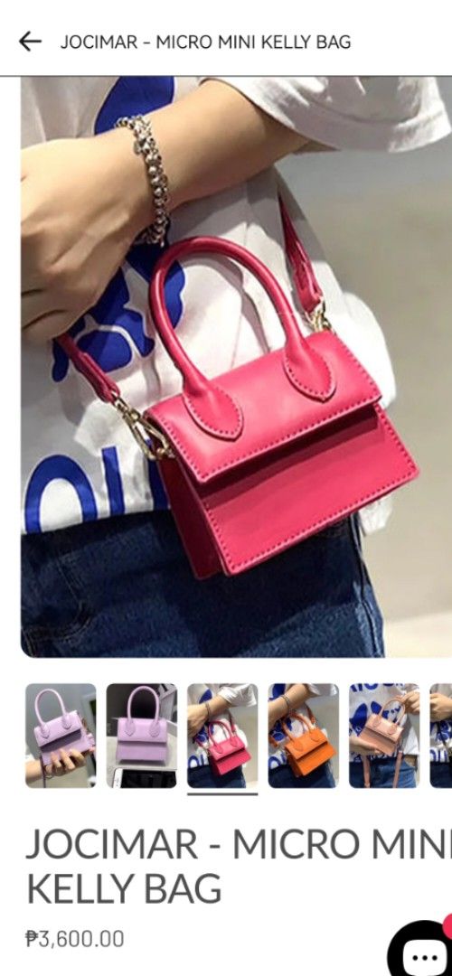 Mini Red Handbag with Top Handle (Category: Luxury Bags & Wallets) located in Villasis. Submitted by mysticforest.bb2b4b (Listing ID 1402847517, Image 3). Description: Mini handbag features a top handle and a detachable crossbody strap. It is a vibrant red color and has a rectangular shape. It's a stylish accessory for various occasions. The bag is small and compact, perfect for carrying essentials..