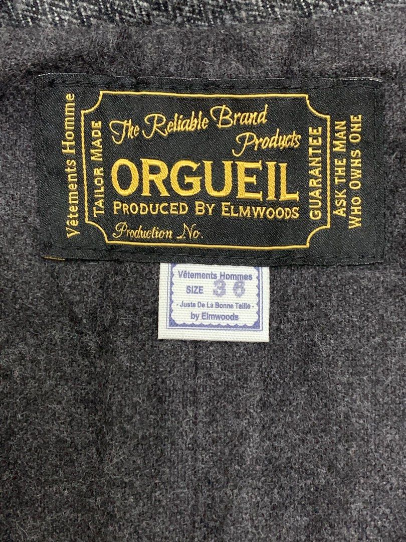 ORGUEIL - STUDIO D’ARTISAN HERRINGBONE CINCH-BACK VEST (Category: Vests) located in Cavite. Submitted by ___layern0ne (Listing ID 1402921448, Image 3). Description: Tagged Size: 36 Armpit to Armpit: 17.5 inches Shoulder to Shoulder: 12.7 inches Length: 21.5 inches (front) | 24.5 inches (back) Measured laid flat and at its longest point | Adjustable Cinch-Back Slightly wrinkled due to storage Worn few times| In great condition | No major flaws lik