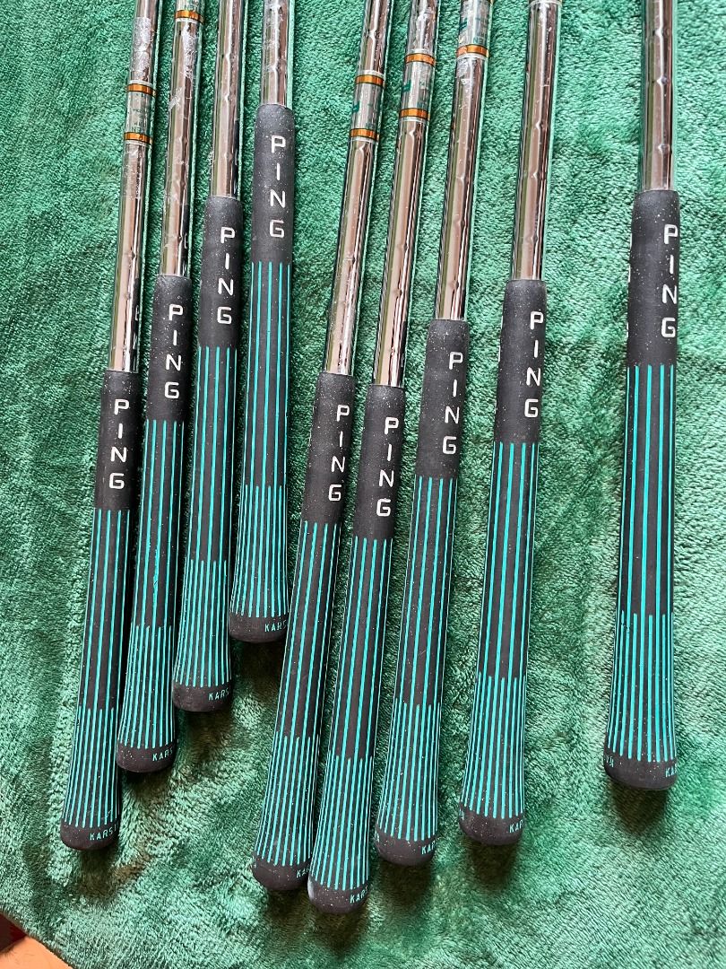 Ping Irons Set (Category: Golf) located in Mandaluyong City. Submitted by miguelmiguelmiguelmiguel (Listing ID 1402856596, Image 2). Description: Pre-loved PING ZING Karsten Iron set Irons: 3,4,5,5,7,8,9 Wedges: PW & SW Authentic and good condition. Check all you want. Meet up or delivery.