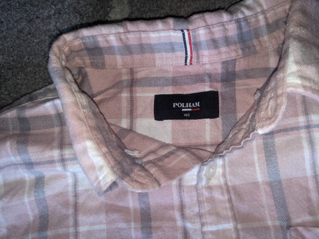 Polham Plaid Long Sleeve Shirt (Category: Tshirts & Polo Shirts ) located in Panabo. Submitted by kali237 (Listing ID 1402884300, Image 2). Description: Condition: 9/10 Size: W20 L: F25, B26.5.