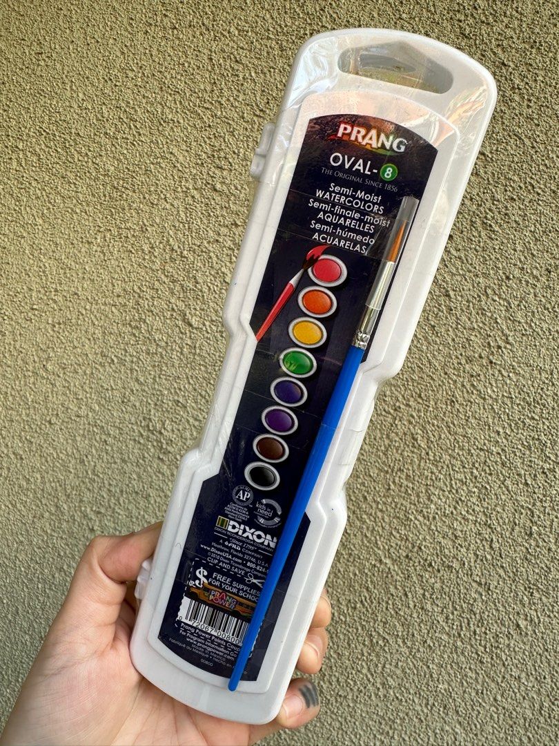 Prang Oval-8 Semi-Moist Watercolors (Category: Craft Supplies & Tools) located in Cavite. Submitted by maria.minerva (Listing ID 1402958450, Image 1). Description: Sealed & brand new .