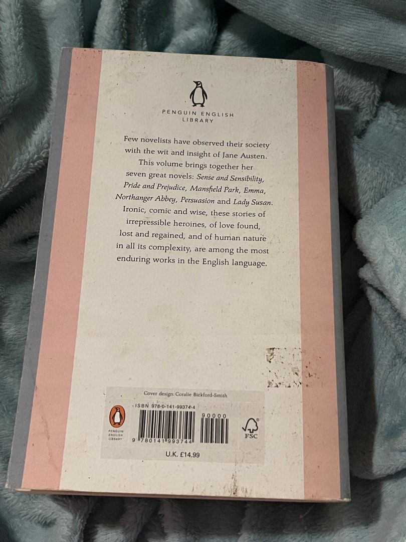 The Complete Novels — Jane Austen (Category: Storybooks) located in Cavite. Submitted by sandwchi (Listing ID 1402799301, Image 2). Description: authentic (penguin english library) pages in good condition novels: - sense and sensibility - pride and prejudice - mansfield park - emma - northanger abbey - persuasion - lady susan mop: gcash.