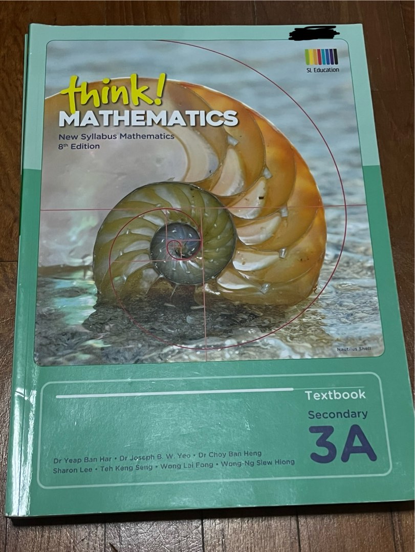 Think! Mathematics Secondary 3A/3B Textbook, Hobbies & Toys, Books ...