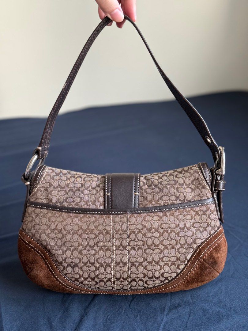 Vintage Coach Soho Jacquard Mini (Category: Luxury Bags & Wallets) located in Makati City. Submitted by ribsclutter (Listing ID 1402942289, Image 3). Description: Vintage Coach Soho Jacquard Mini Condition: 10/10 | RANK SA No issue Mine: ₱8000 📍Makati City MOP: Gcash / BPI / UnionBank MOD: J&T / Lalamove / Same day delivery.