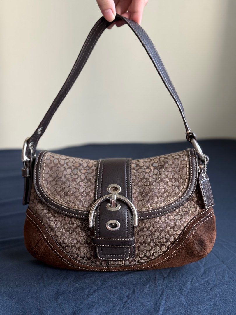 Vintage Coach Soho Jacquard Mini (Category: Luxury Bags & Wallets) located in Makati City. Submitted by ribsclutter (Listing ID 1402942289, Image 1). Description: Vintage Coach Soho Jacquard Mini Condition: 10/10 | RANK SA No issue Mine: ₱8000 📍Makati City MOP: Gcash / BPI / UnionBank MOD: J&T / Lalamove / Same day delivery.